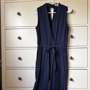Philosophy Deep Blue Sleeveless Jumpsuit